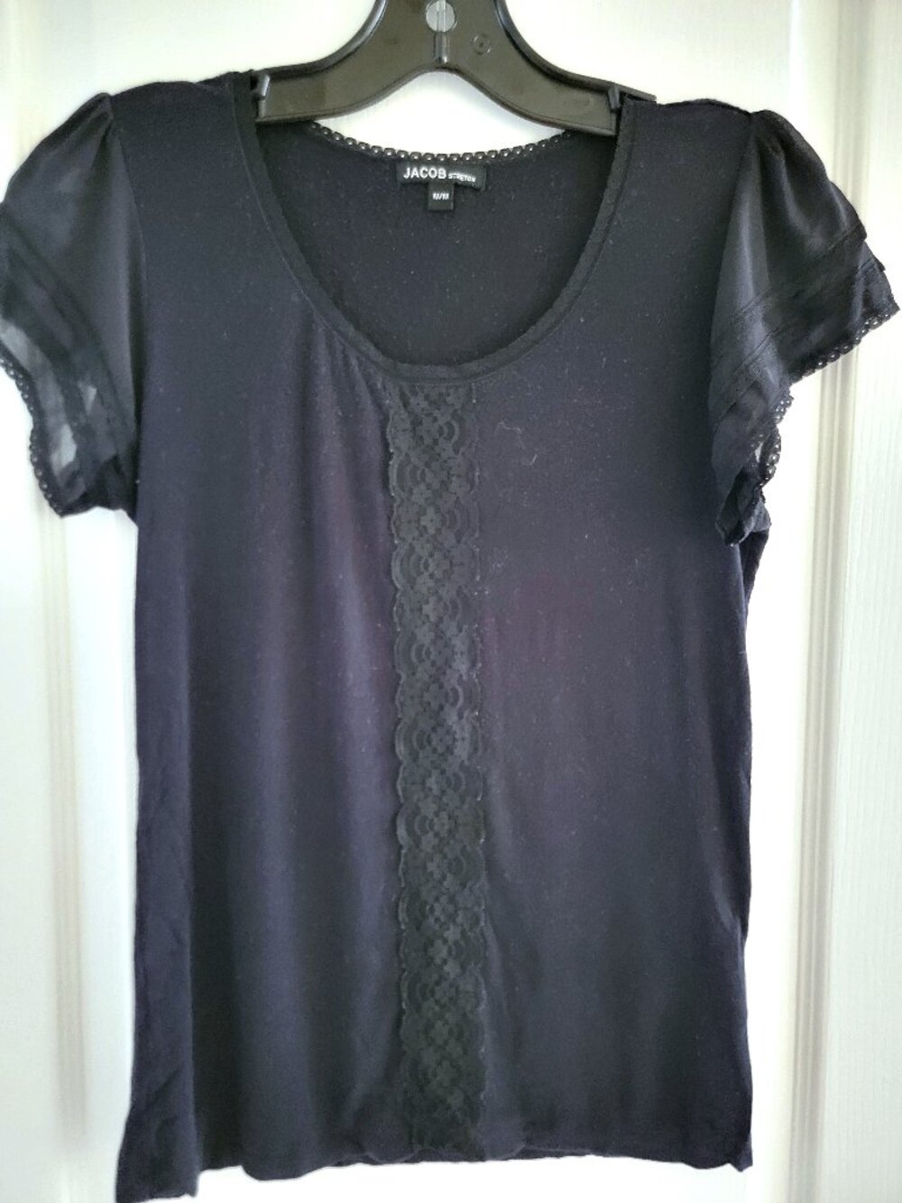 JACOB BLACK SHORT SLEEVE TOP